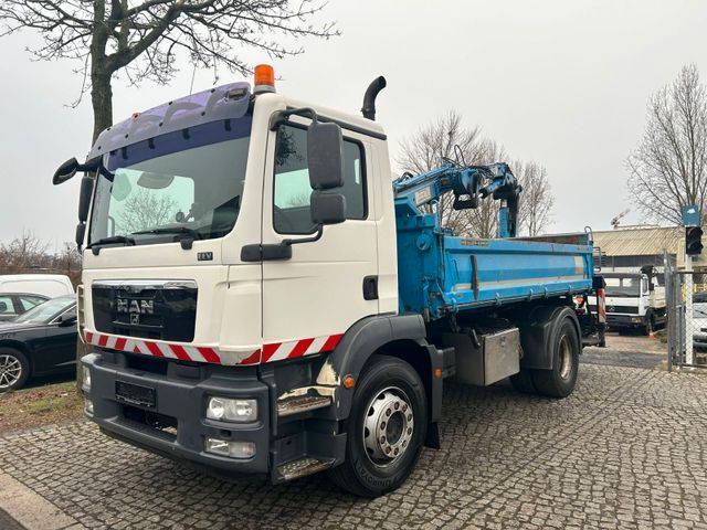 MAN TGM 18.250 Kipper Meiler MKG Kran / Blatt Feder