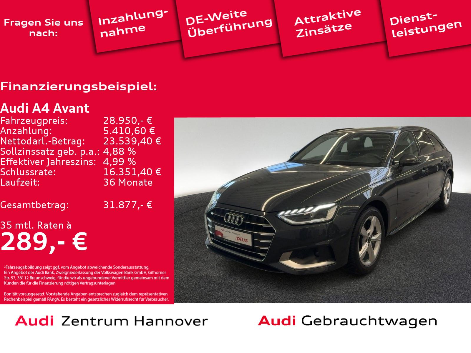 Audi A4 Avant 35 TFSI advanced AHK DAB LED