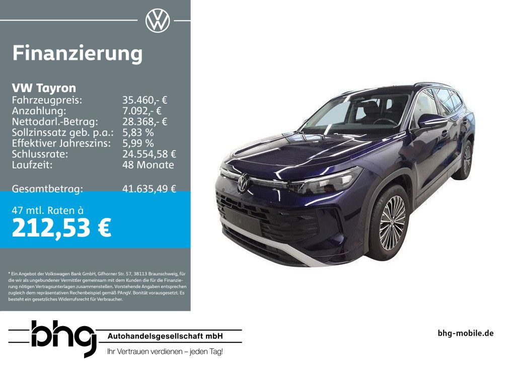 Volkswagen Tayron Life 1,5 eTSI OPF DSG