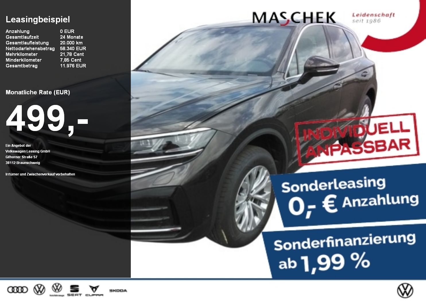 Volkswagen Touareg Elegance 3.0 TDI AHK Standh. Leder IQDri