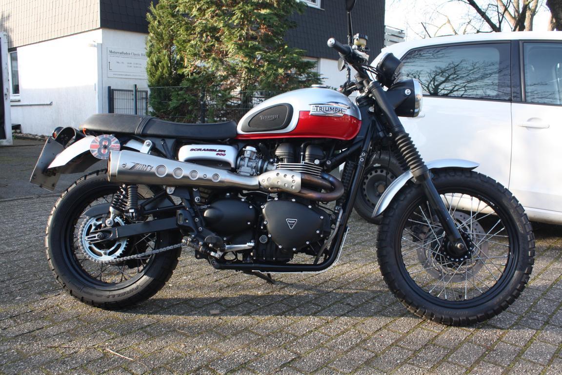 Triumph Scrambler Speiche Zard Auspuff