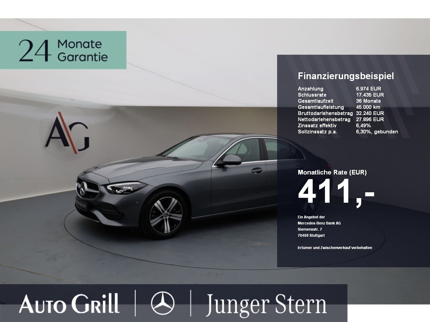 MERCEDES-BENZ C 180 Avantgarde LED Distronic 360Kamera Totw.