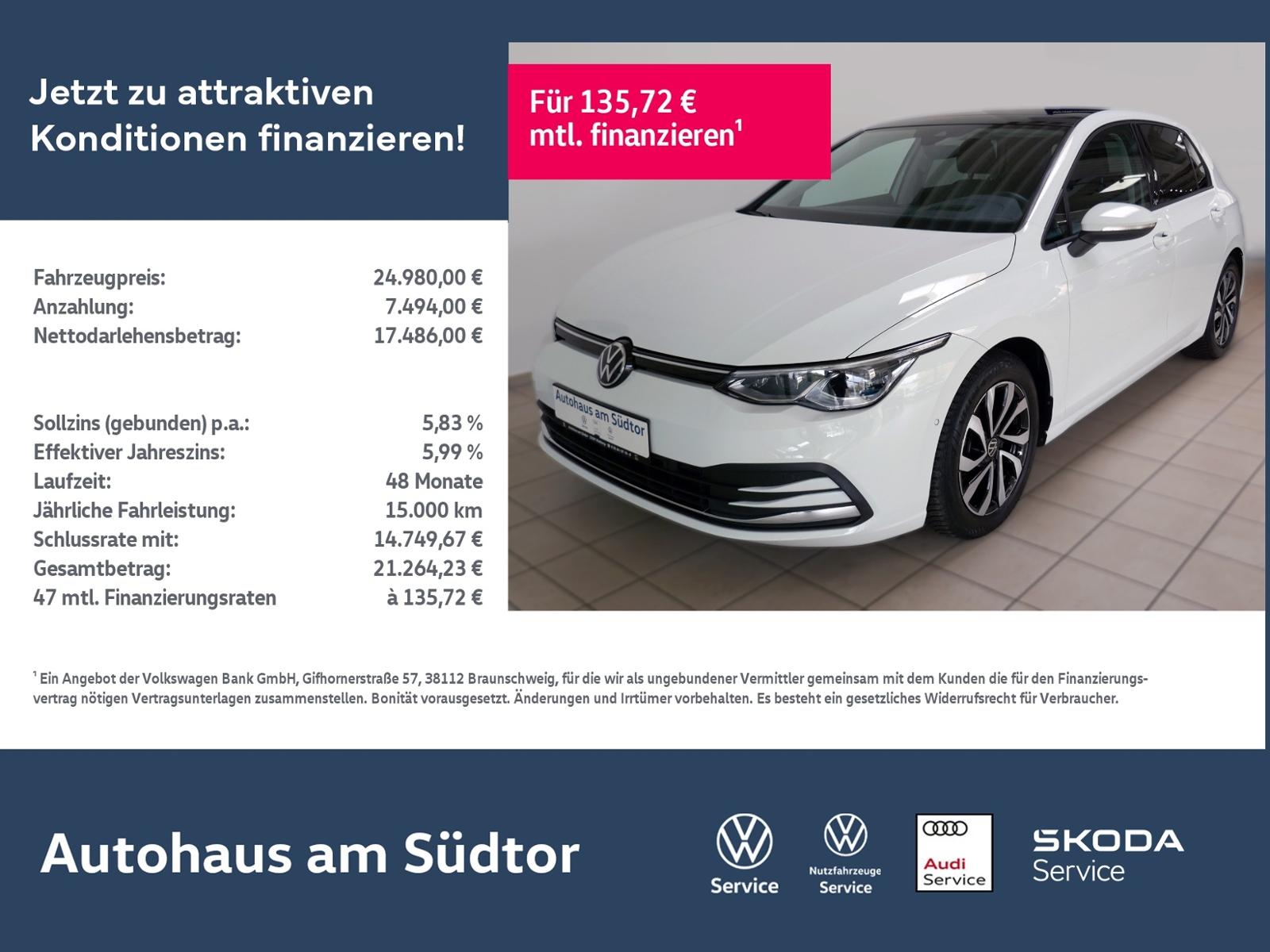 Volkswagen Golf VIII Active 2.0 TDI DSG | LED AHK RFK ACC