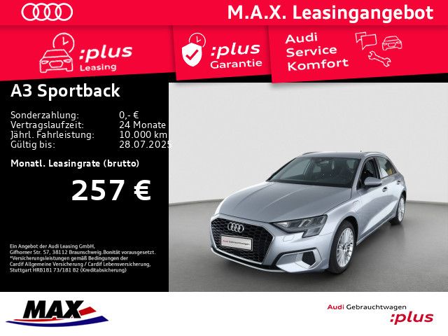 A3 Sportback 40 TFSI e ADVANCED LED+NAVI+ALU+PDC