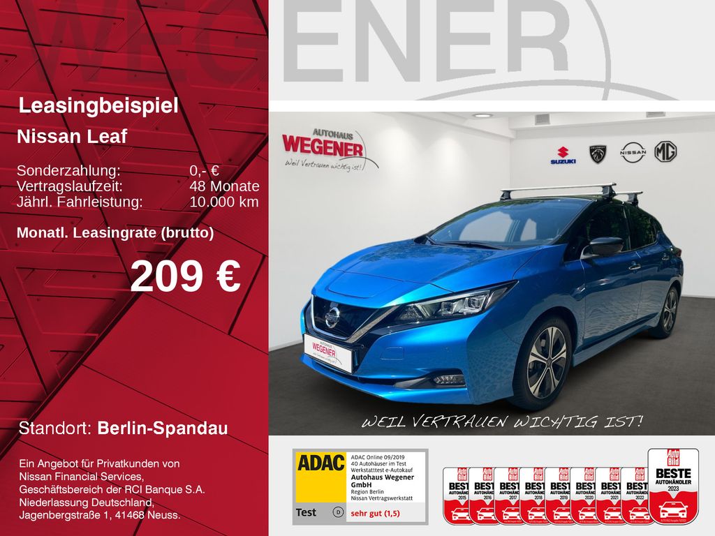 Nissan LEAF TEKNA 3xSitzh LED 360° AVM LEDER