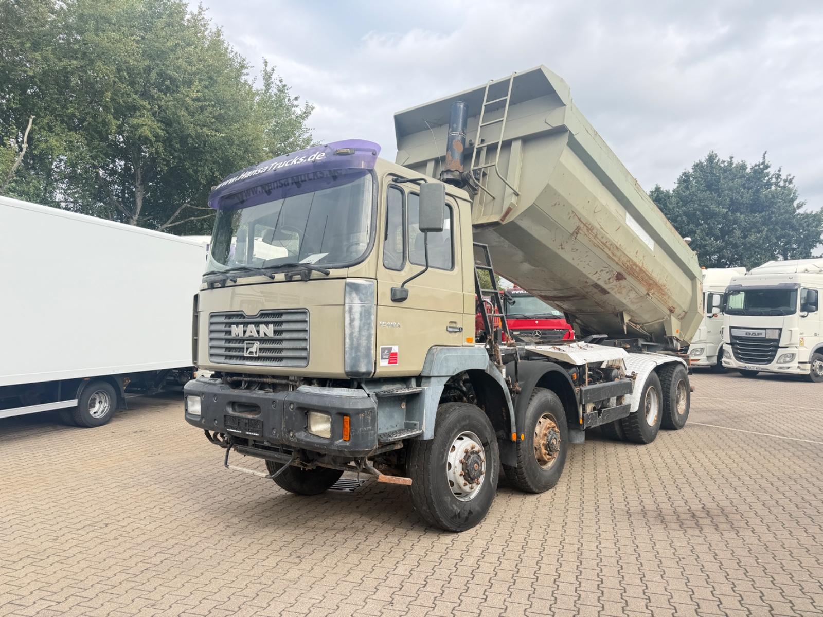MAN F2000 35.414 Mulden Kipper/8x6 Antrieb/Klima/410