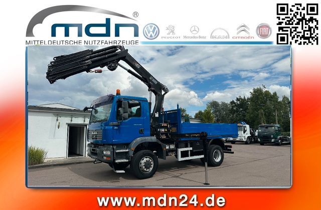 MAN TGM 18.290 4x4 KRAN 21m SEILWINDE  FUNK GREIFER