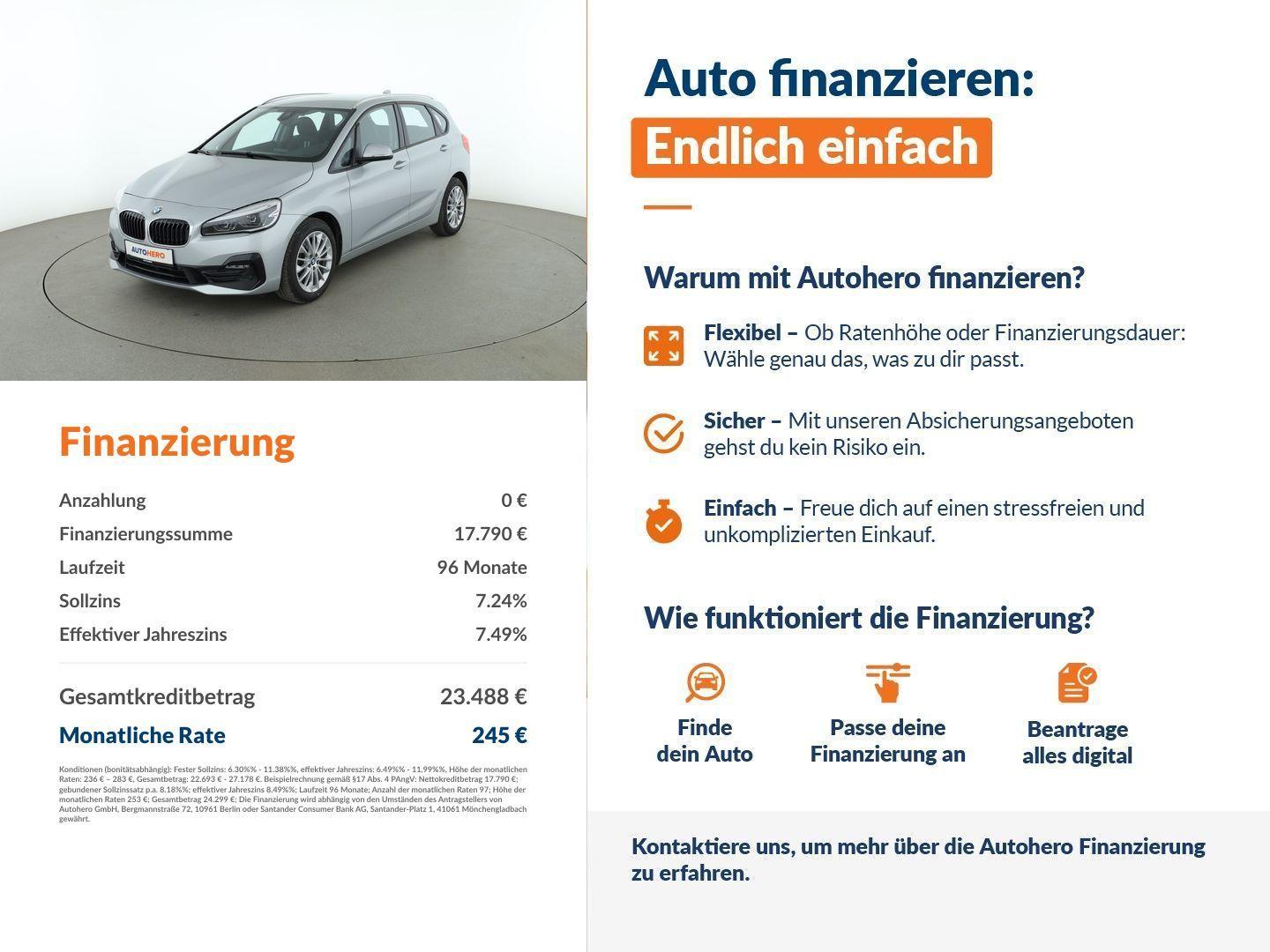 BMW 220 Active Tourer 220d Active Tourer Sport Line Aut.*NAVI*LED*CAM*