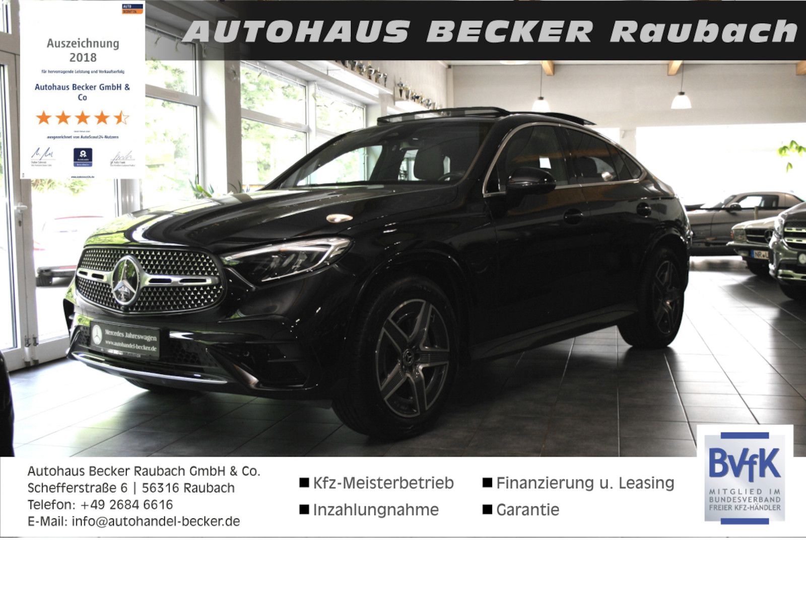 Fahrzeugabbildung Mercedes-Benz GLC 220 d Coupe AMG Plus *AHK*Memory*Pano-Dach*
