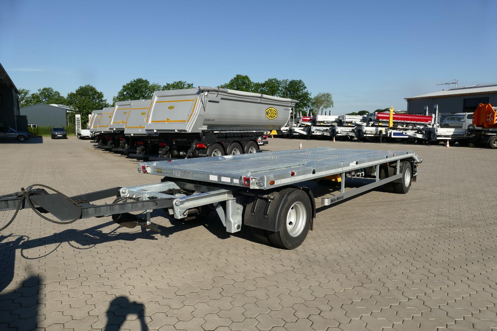 Müller-Mitteltal 18 t.Außenroller Container Anhänger, 2 in 1