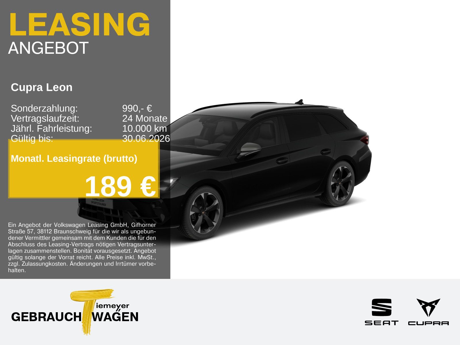 Cupra Leon Sportstourer 2.0 TDI DSG AHK KAMERA SUPERSP