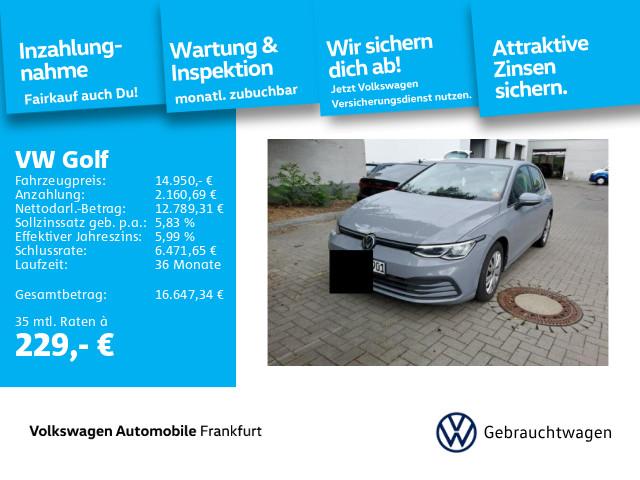 Volkswagen Golf VIII 1.0 TSI FrontAssist LED Climatronic, миниатюра 13