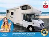 Chausson Flash 07/Festbett/Garage/Klima/Solar/Markise - Wohnwagen mit Seitensitzgruppe