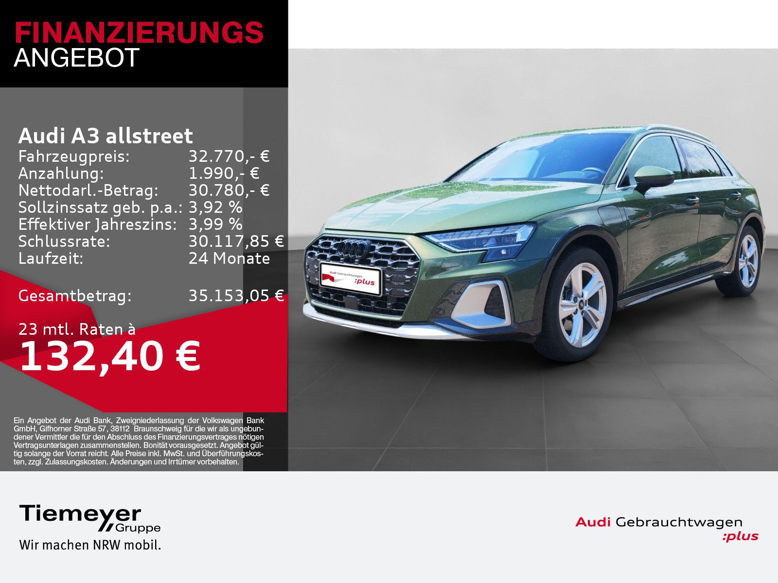 Audi A3 allstreet 40 TFSIe S LINE LM18 SONOS AHK KAME