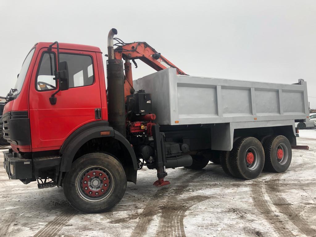 Mercedes-Benz 2527 Kipper mit Kran