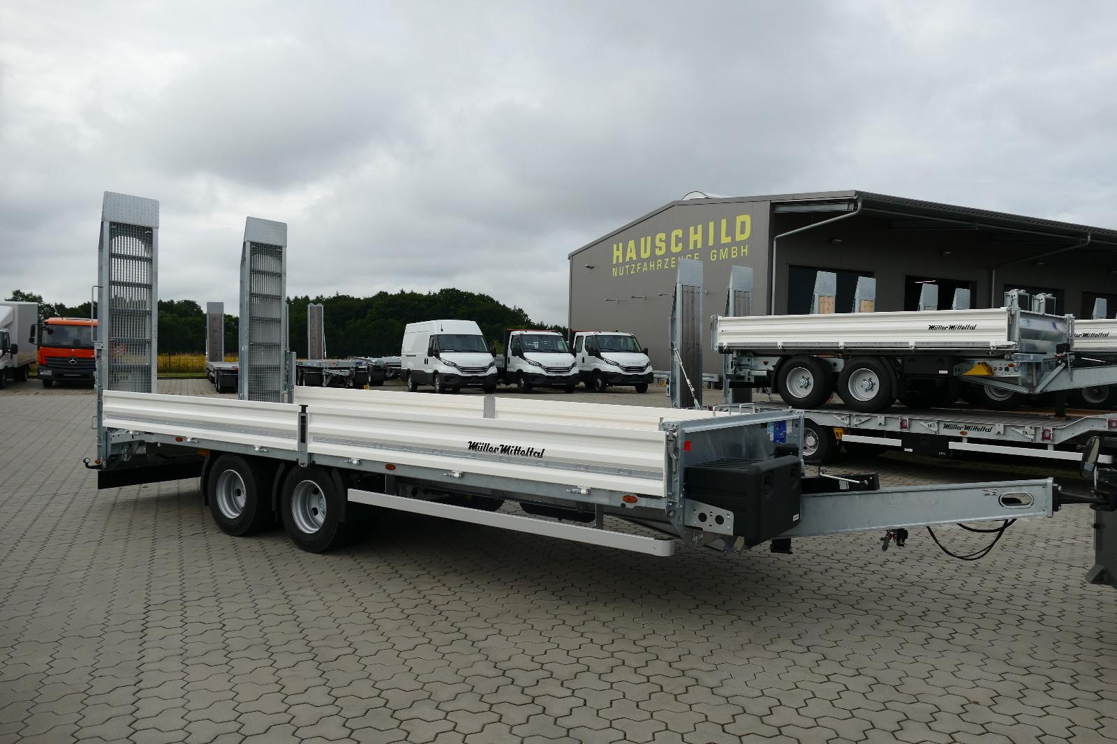 Müller-Mitteltal Tandemtieflader, Lufrfederung, Gitterrostrampen