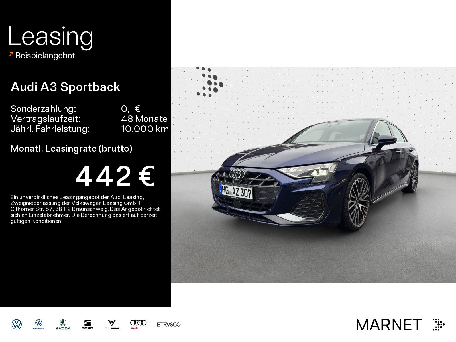 Audi A3 Sportback S line TFSI quattro 150 kW S-tronic