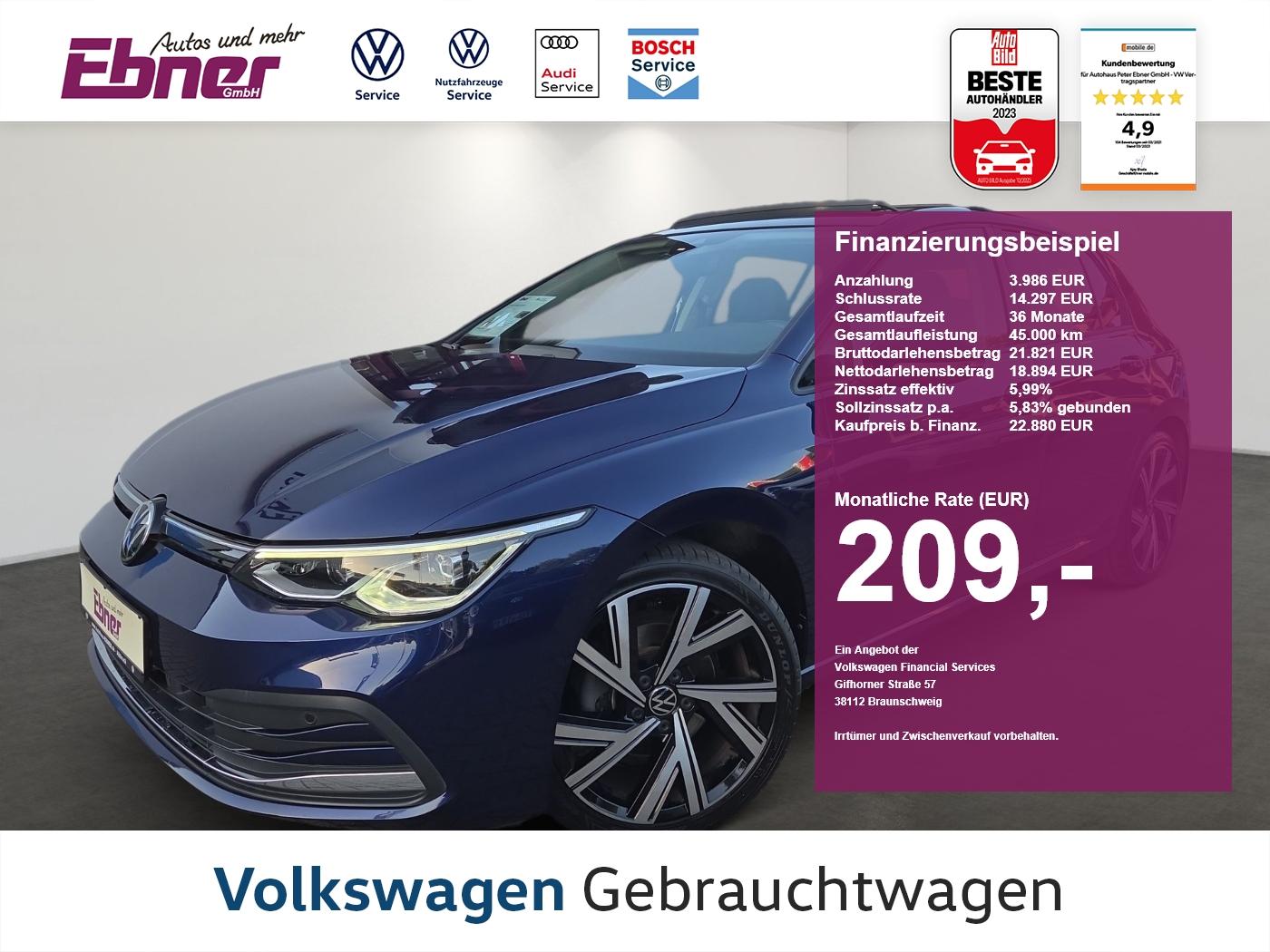 Volkswagen Golf VIII MOVE SPORT 2.0TDI PANO+AHK+KAMERA+KEYL