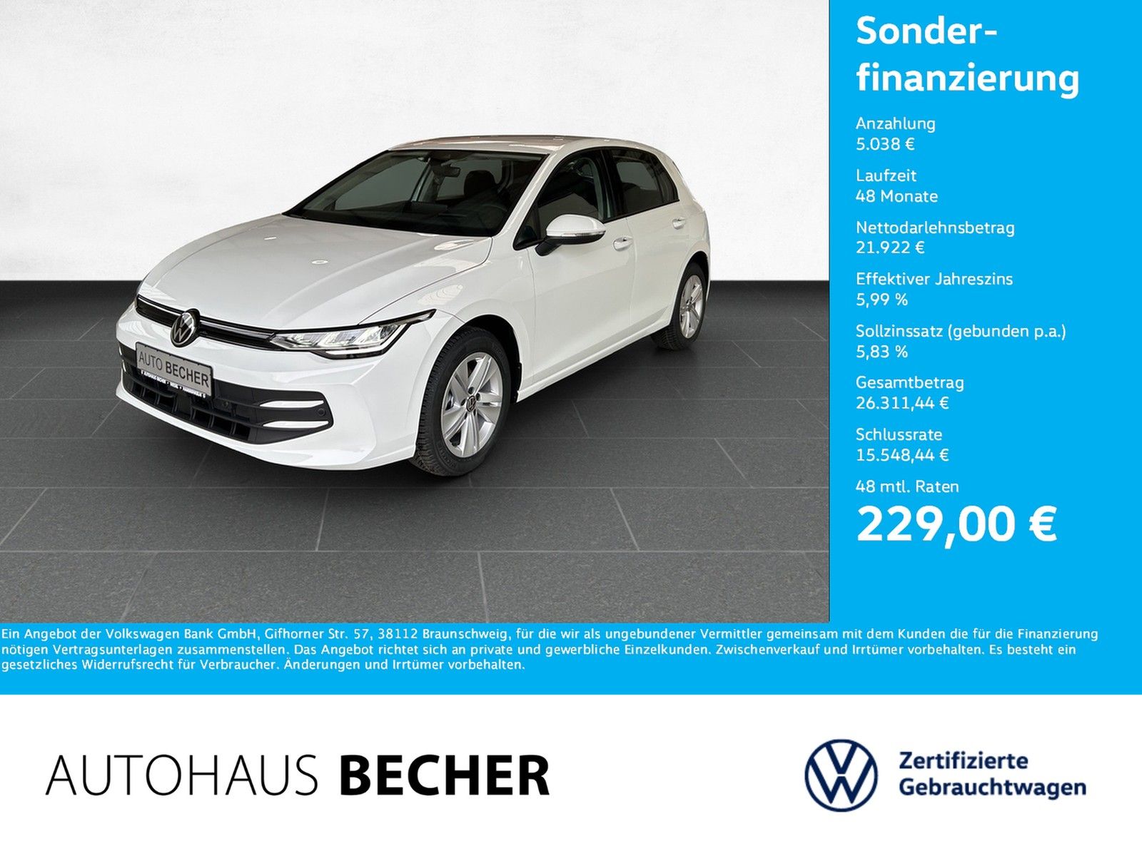 Volkswagen Golf Life 1.5 TSI 6-Gang HuD LED Navi Sitzhz foto 1