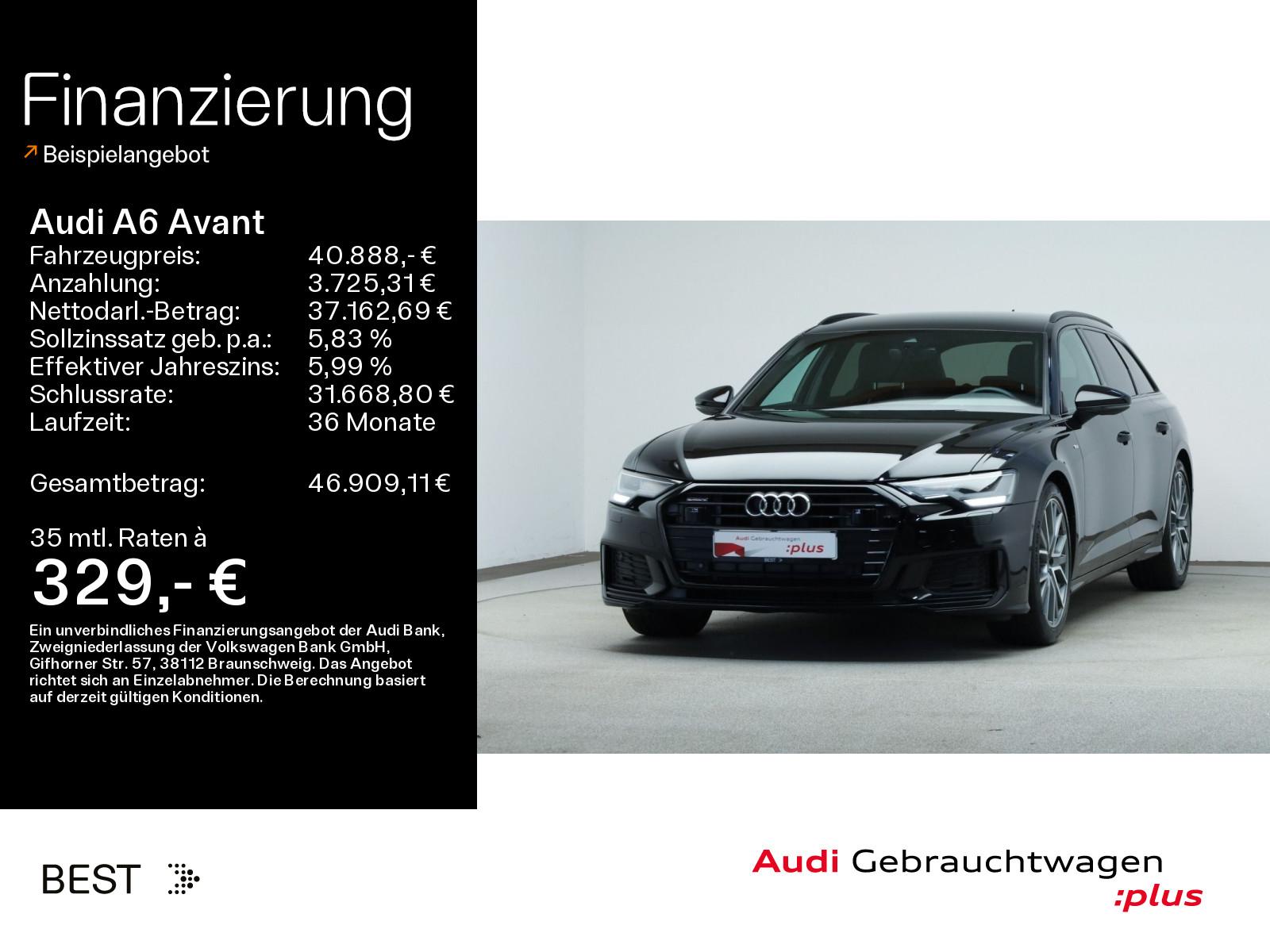Audi A6 Avant 40 TDI qu. 2 x S line, Tour, B&O, Kamer