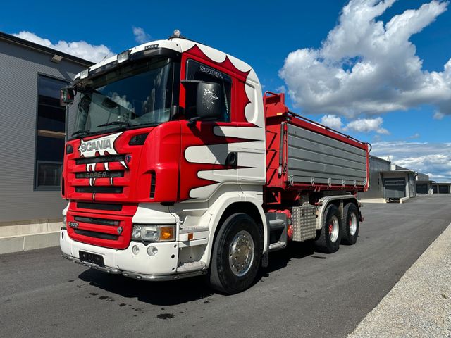 Scania V8 R 500 6x4 mit Kipper Asphalt-Thermoaufbau