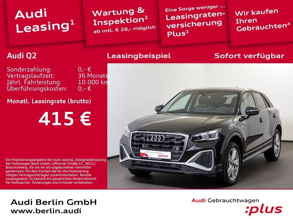 Audi Q2 S line 30 TDI S tr. AHK MATRIX NAVI VIRTUAL