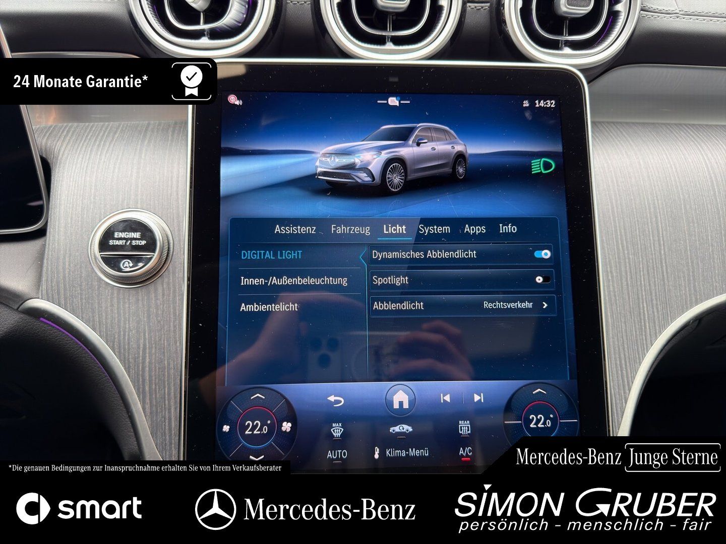Fahrzeugabbildung Mercedes-Benz GLC 200 4M AMG Night Pano Sitzklima Massage AHK