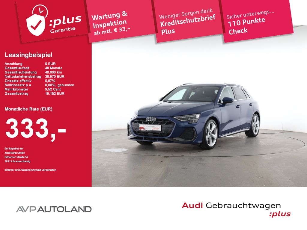 A3 Sportback 30 TFSI S tronic S line | LED |