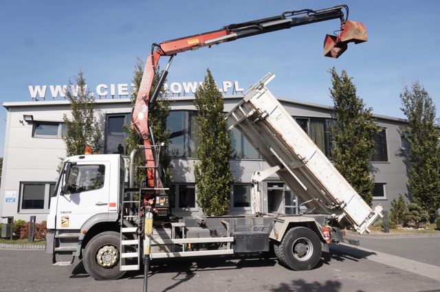 Mercedes-Benz Axor 1829 / Crane Fassi F135A.0.22 /3-way tipper