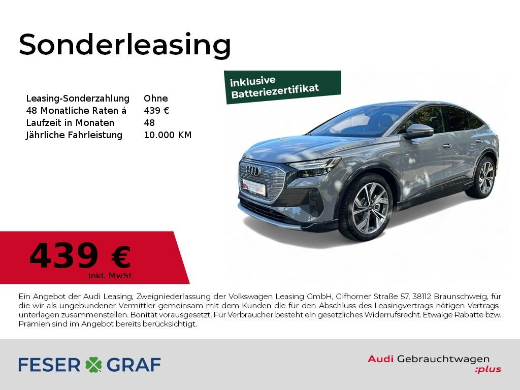 Q4 Sportback 45 e-tron quattro Matrix/ACC/Navi/K