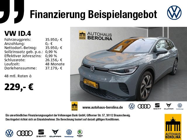 VW ID.4 Pro Performance *IQ-MATRIX*NAV*R-CAM*SHZ*