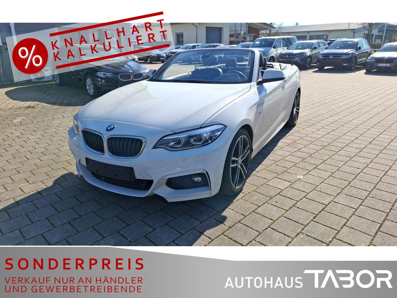 BMW 220i Cabriolet Aut. M Sport Navi Leder LED Keyl