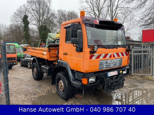 MAN LE 180C Kipper+Kran*German*4x4*FASSI*Meiller*TÜV