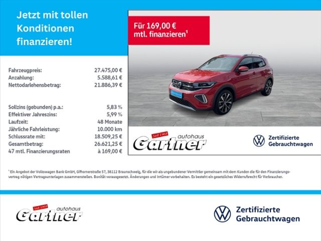 T-Cross 1.5 TSI R-LINE DSG NAVI REAR VIEW MATRIX