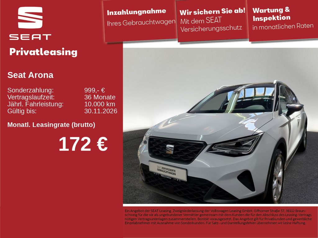 Seat Arona FR 1.5 TSI DSG ACC AHK LED NAVI RFK KEYL