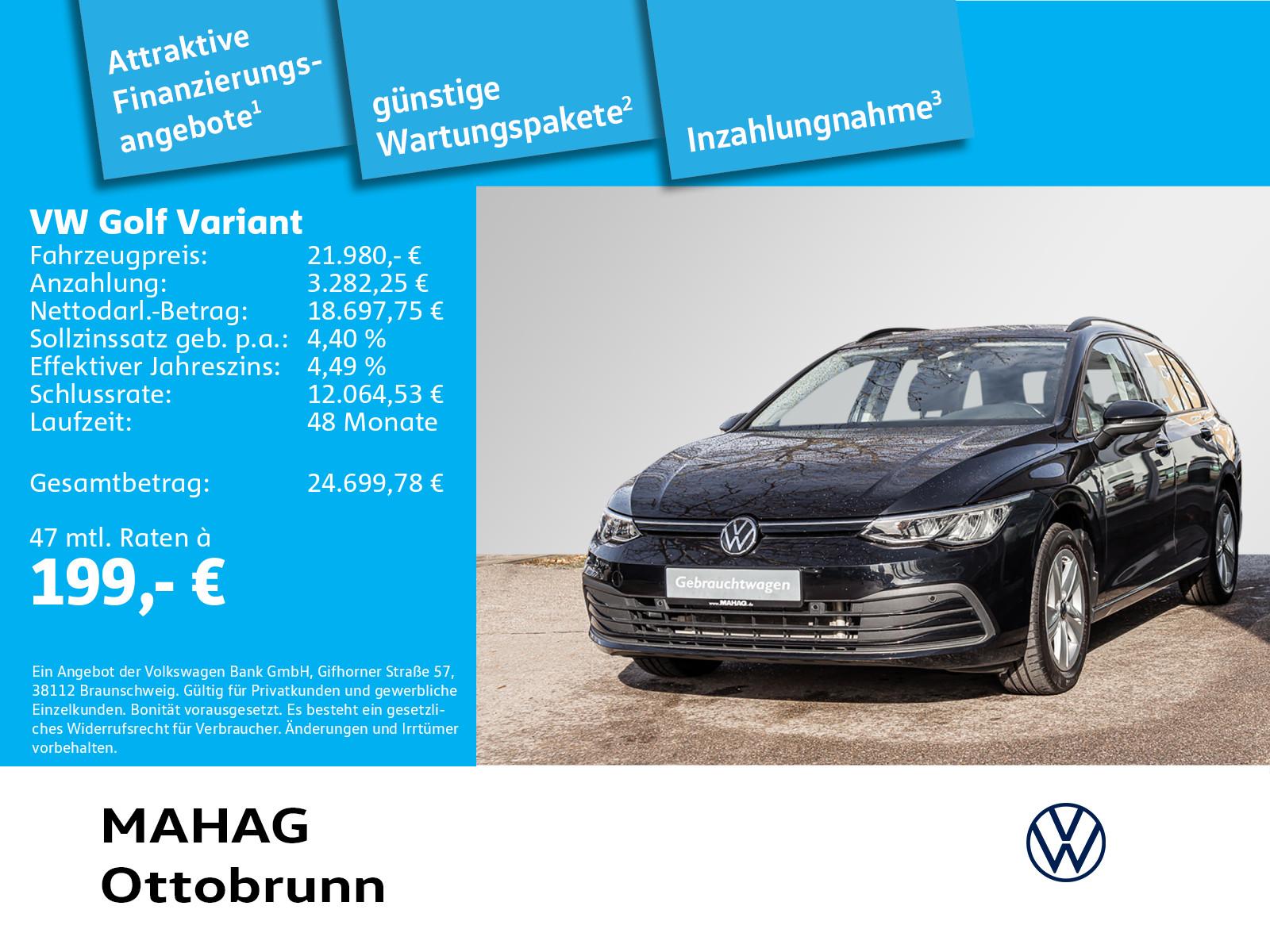 Volkswagen Golf VIII Variant Life 2.0 TDI AHK LED Navi Park