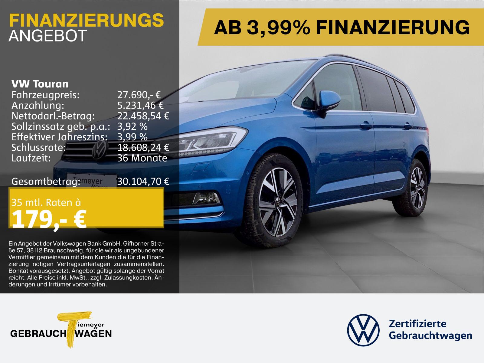 Volkswagen Touran 2.0 TDI DSG HIGHLINE LED VIRTUAL AHK