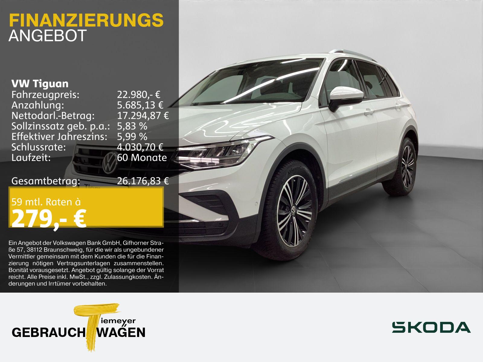 Volkswagen Tiguan 1.5 TSI DSG ACTIVE LED NAVI LM18 SHZG