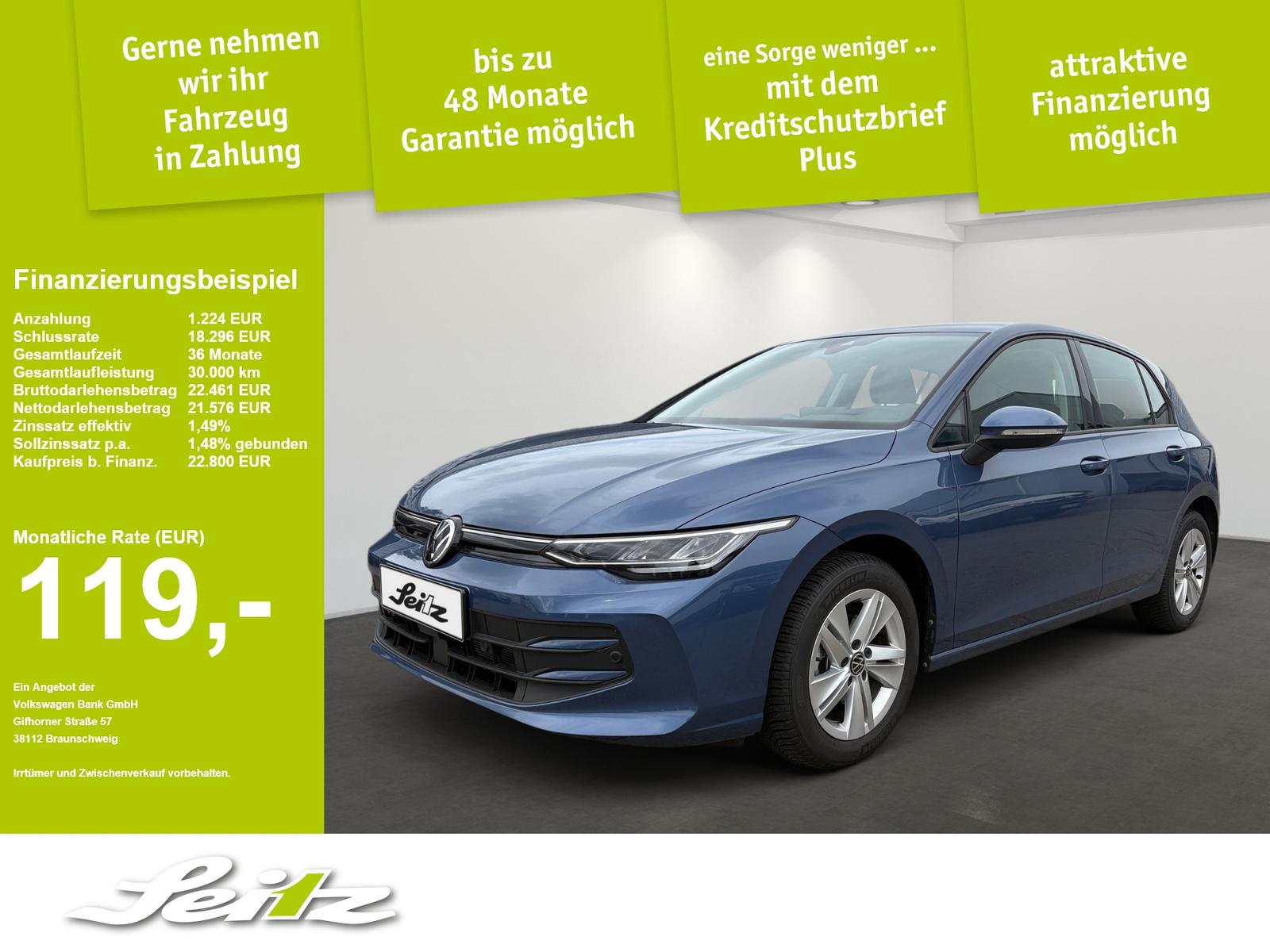 Volkswagen Golf VIII 1.5 TSI Life *HEAD-UP*NAVI*LED*PDC*