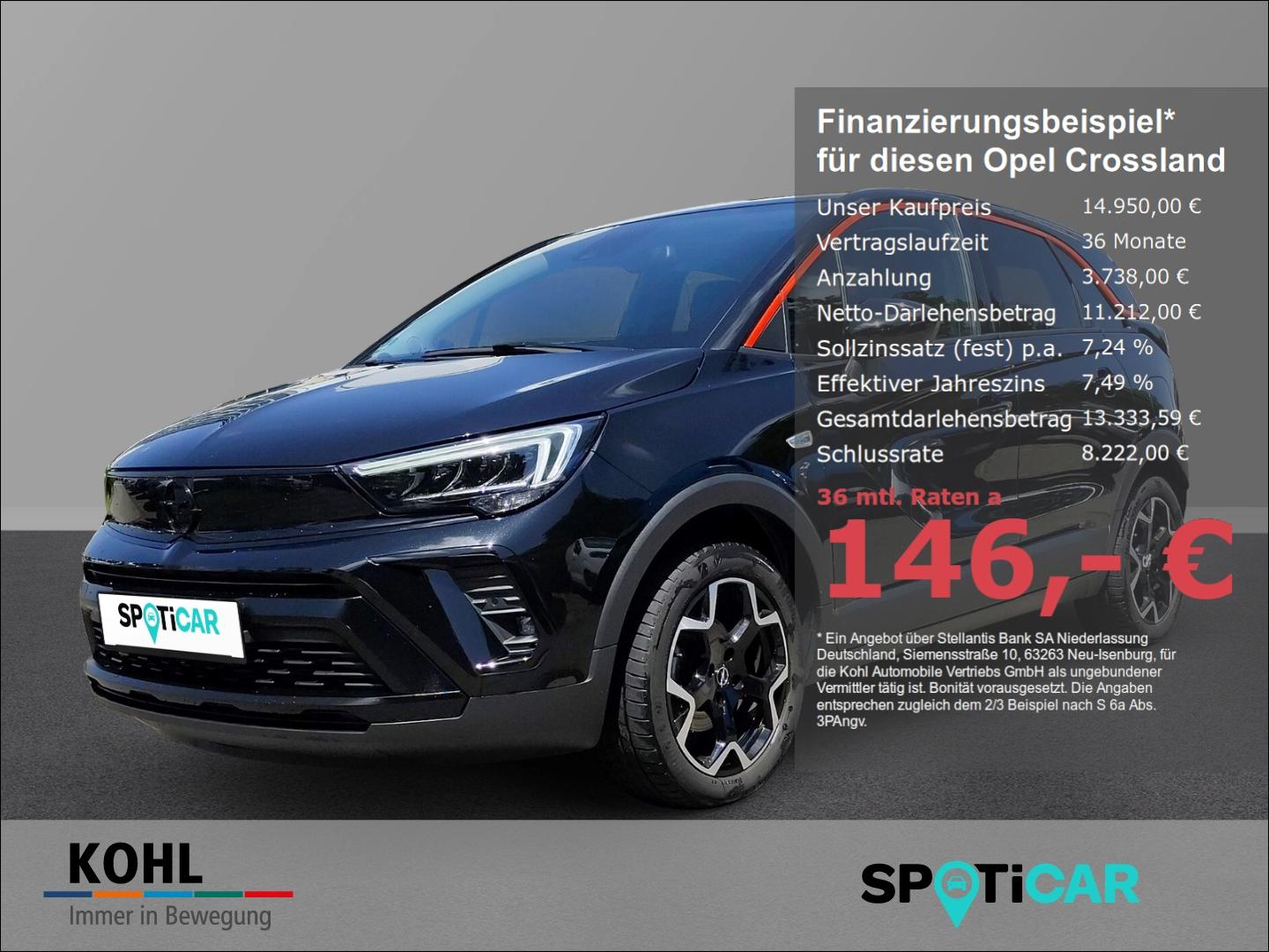 Opel Crossland GS Line 1.2 Turbo 130 PS LED Rückfahrk
