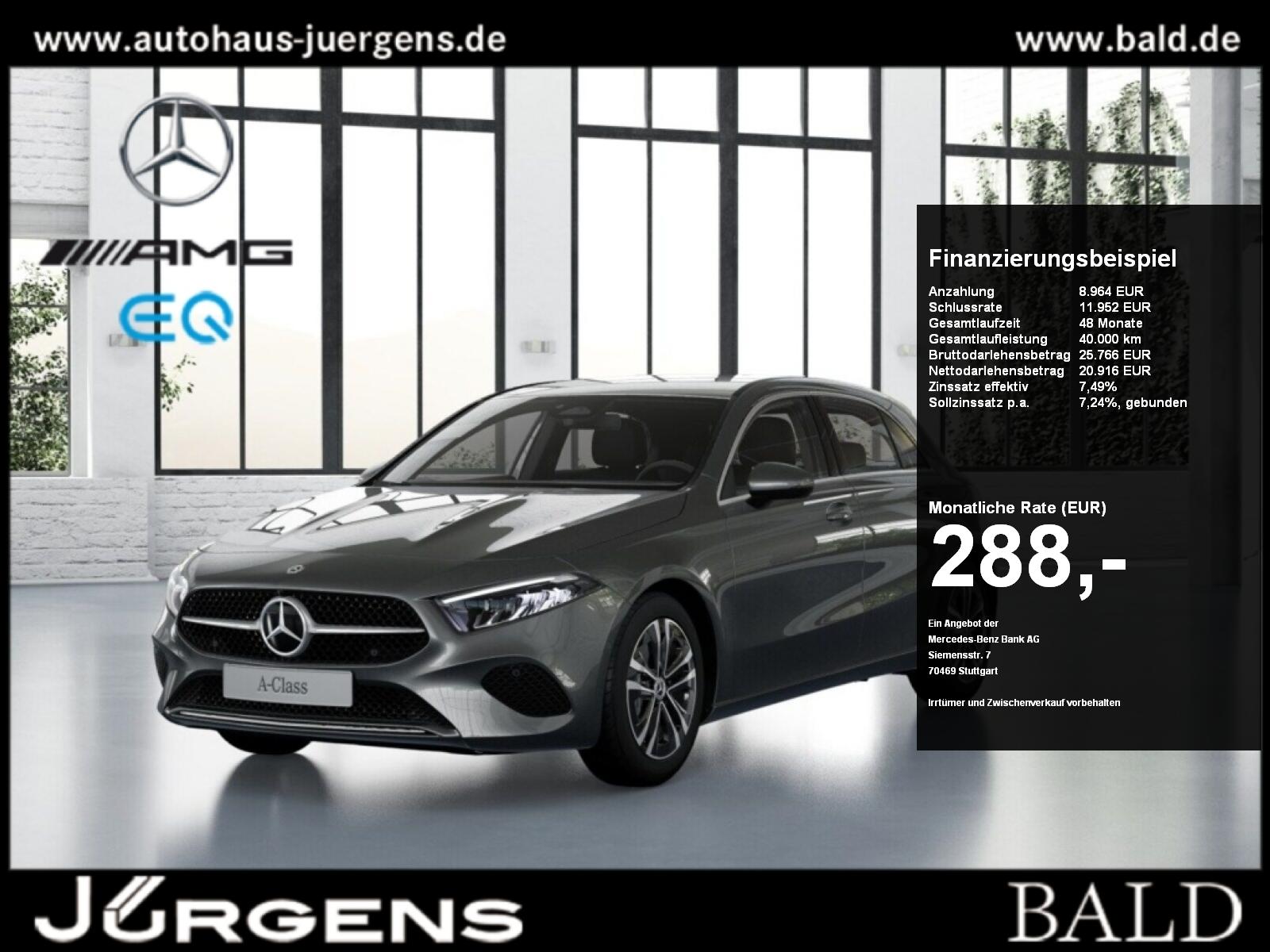 Mercedes-Benz A 200 Progressive/LED/Kamera/Navi/Shz/Vkz-Ass