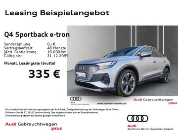 Audi Leasingangebot: Audi Q4 Sportback e-tron 40 Adv. *MATRIX*Assist+*SHZ*