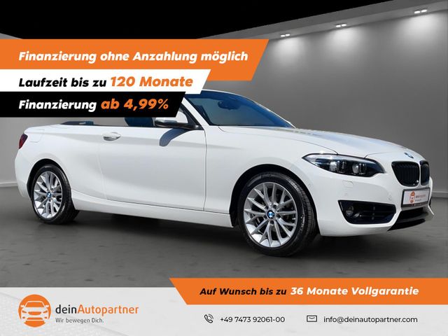 BMW 218 i Cabrio Sport Line NAVI/LED/LEDER/TEMPOMAT