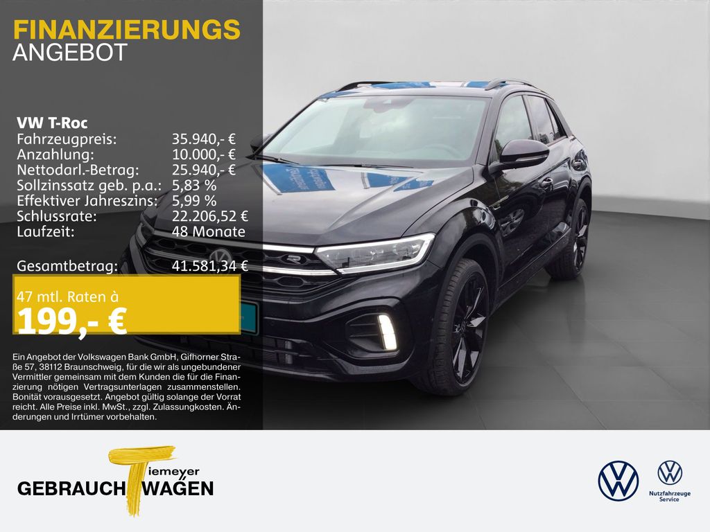 Volkswagen T-Roc 1.5 TSI DSG R-LINE BLACK LM19 PANO eKLAPPE