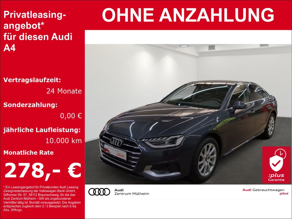 Audi A4 Lim. 35 TDI Navi LED APS Plus virtual ACC
