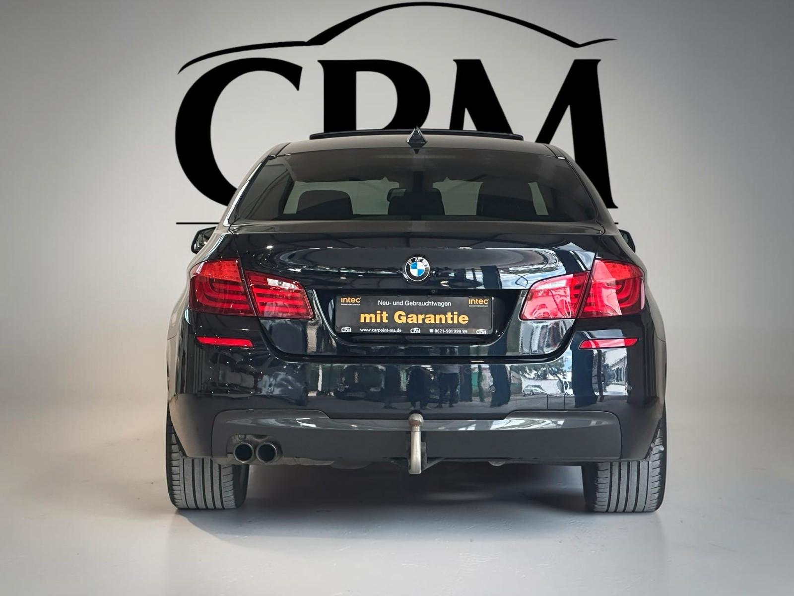 BMW 525d F10 3.0 204ch BVA PACK M - TOIT OUVRANT - AFFICHAGE TÊTE HAUTE - CUIR - ATTELAGE PIVOTANT - CAMÉRA DE RECUL
