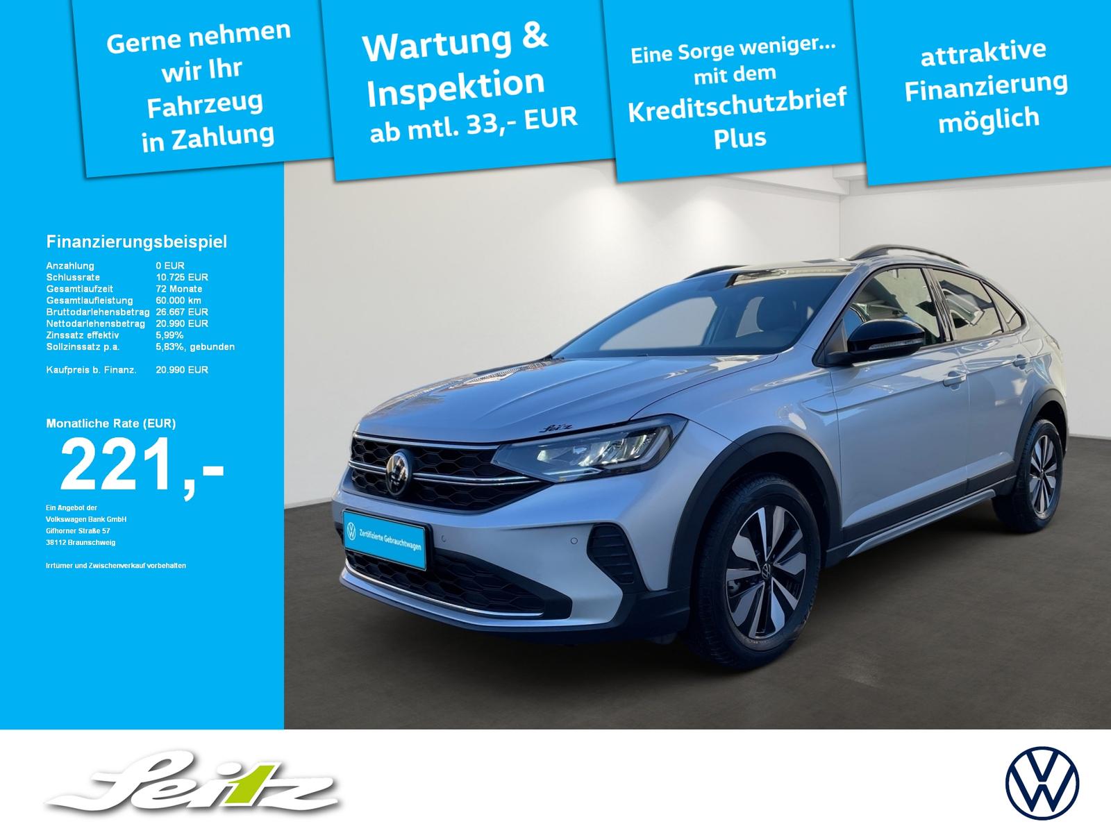 Volkswagen Taigo 1.0 TSI Goal *LED*PDC*NAVI*SITZH*