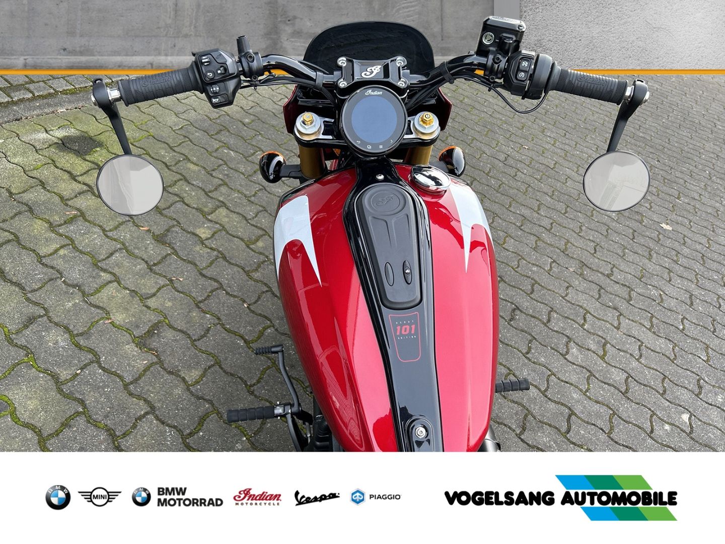 Fahrzeugabbildung Indian 101 Scout heizbare Griffe, Navigation, Piggyback