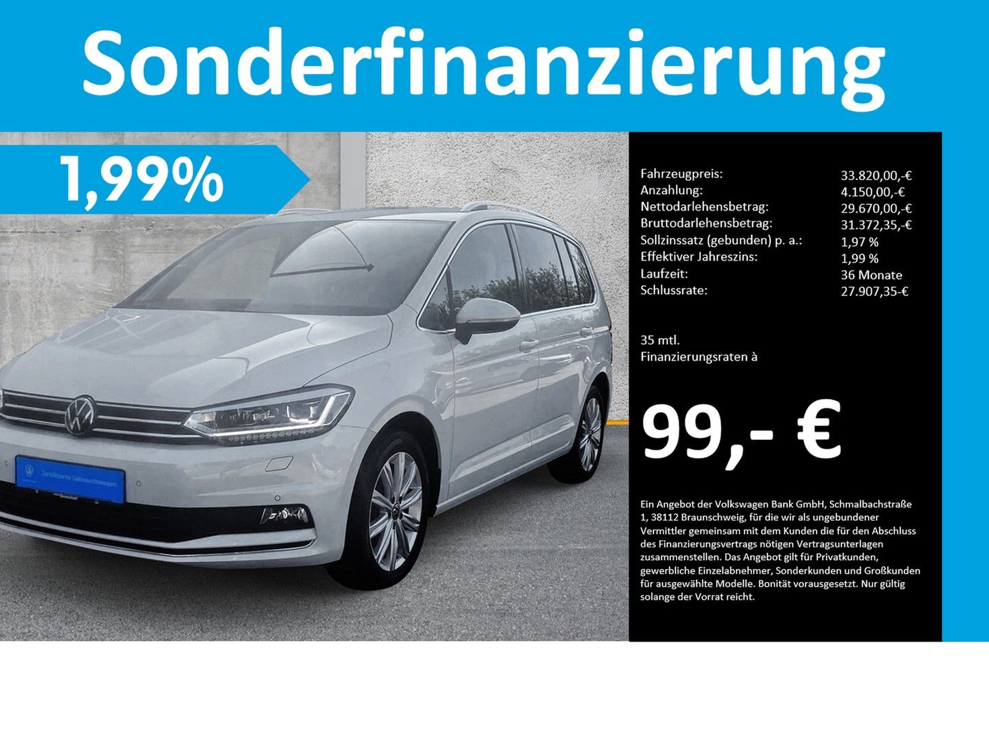 Volkswagen Touran 2.0 TDI DSG Highline 7-Sitzer LED AHK KAM