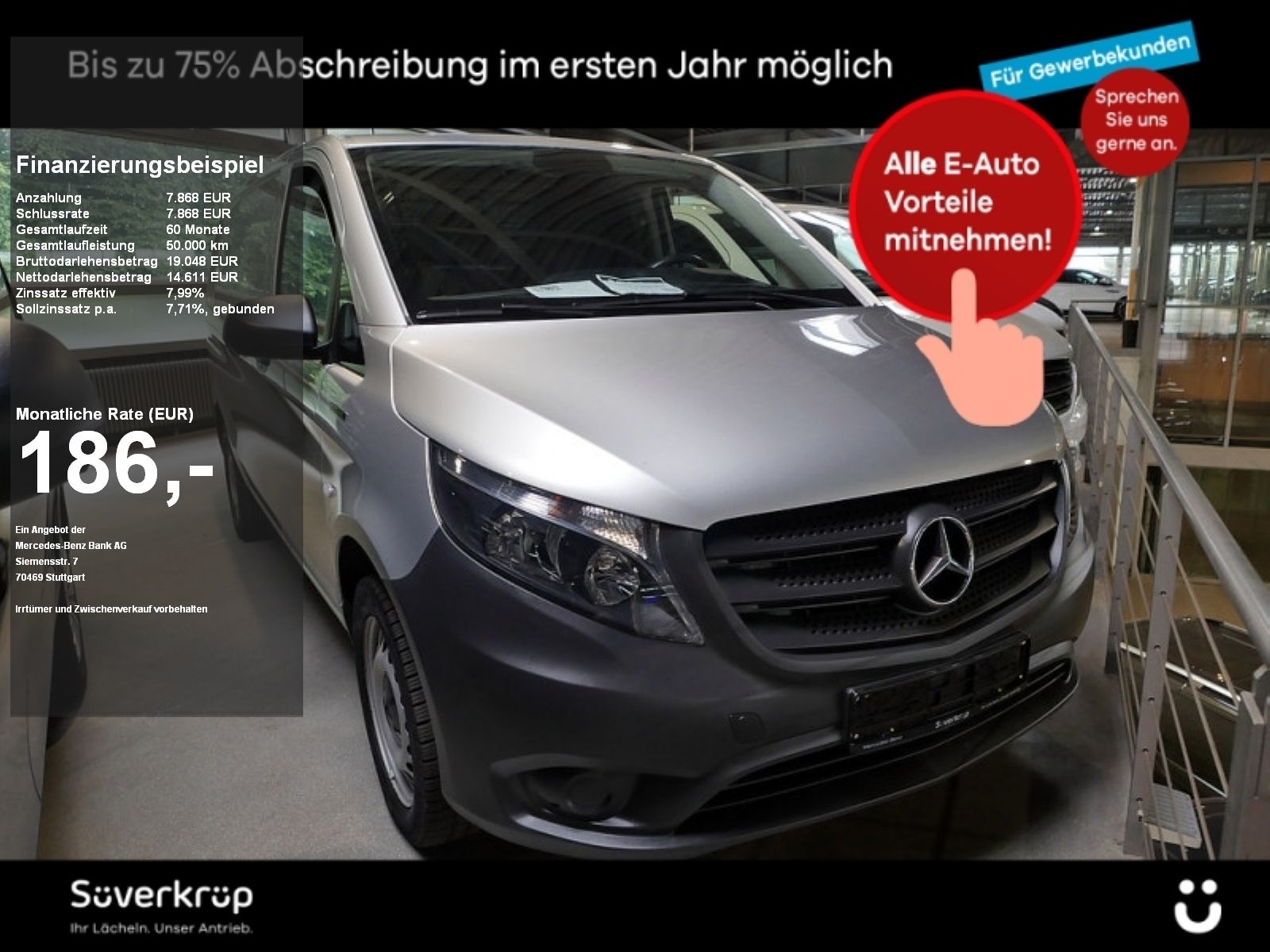 Mercedes Mercedes-Benz eVito 111 KASTEN STANDARD KLIMA KAME
